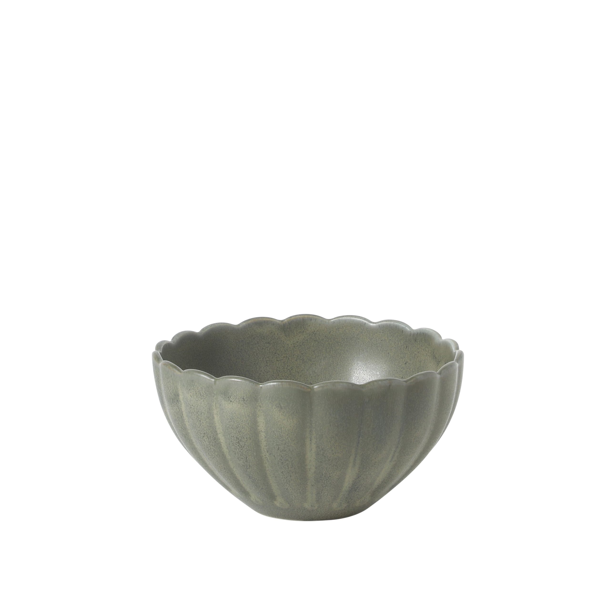 Gibson Elite Bistro Fleur Stoneware Cereal Bowls Set of 4, 5.5-Inch Scalloped Bowls, Fluted Kitchen Bowls for Cereal, Soup, Salad - Image 10