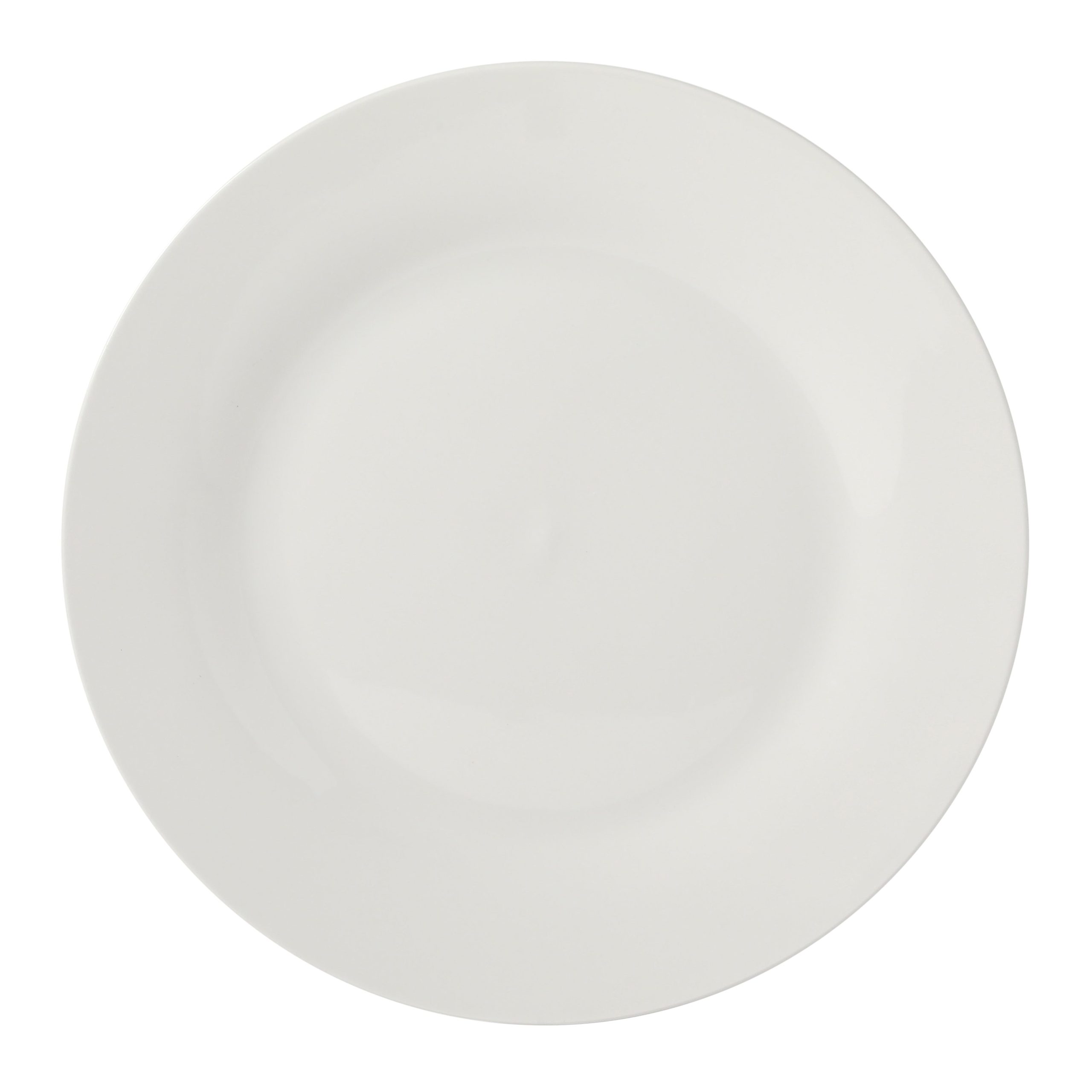 Gibson Home Great Essentials 6-Piece Dinner Plate Set, 10.5 Inch Fine Ceramic Round Plates, Microwave and Dishwasher Safe, White - Image 8