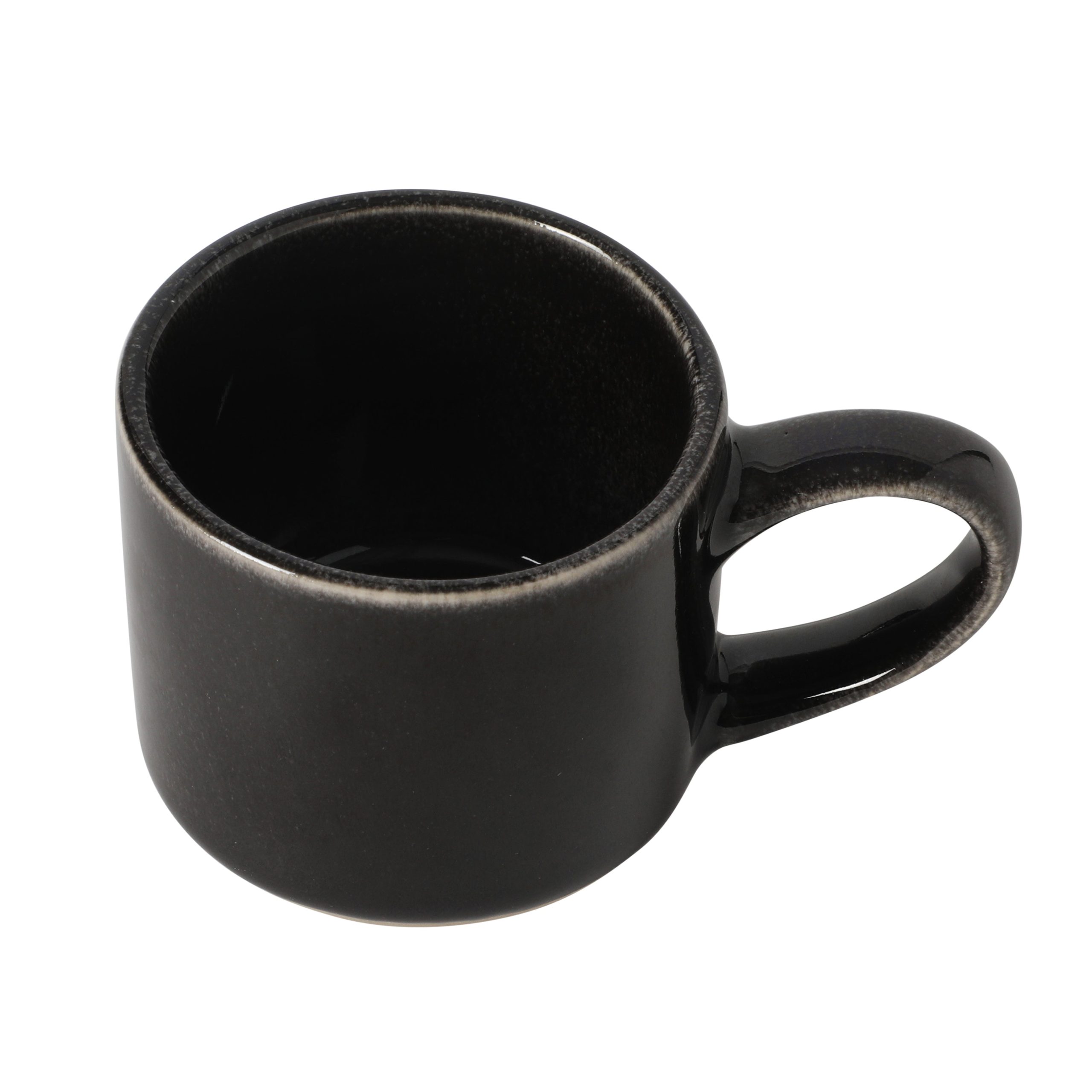 Mr. Coffee Whims Espresso Cups Set of 6, 3.7 oz Stoneware Demitasse Espresso Shot Cups with Handles, Stackable Reactive Glaze Ceramic Coffee Cups - Image 11