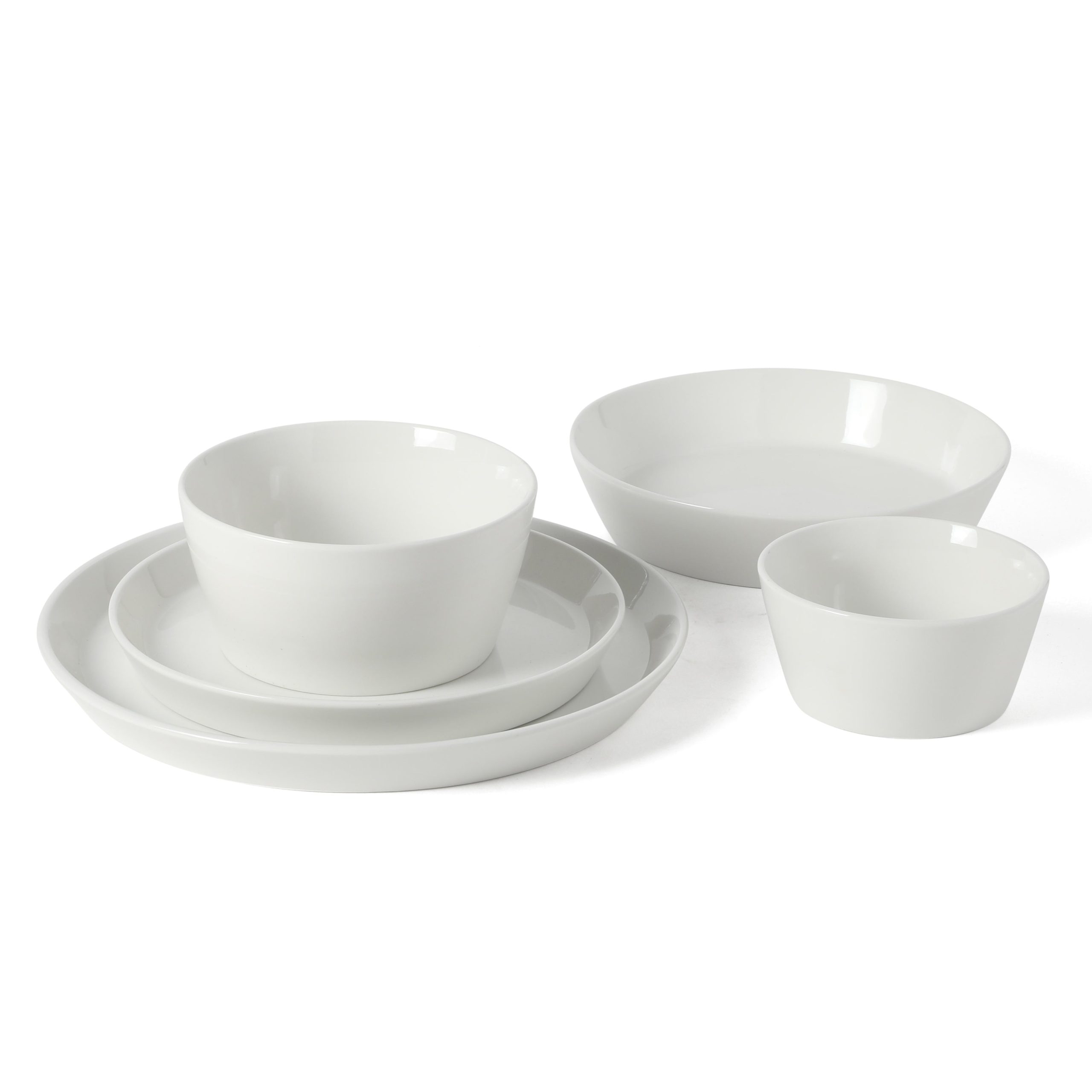 Martha Stewart Plates and Bowls Sets, 30-Piece Porcelain Dinnerware Set for 6, Dinner Plates, Dessert Plates, Pasta Bowls, Cereal & Fruit Bowls - Image 6
