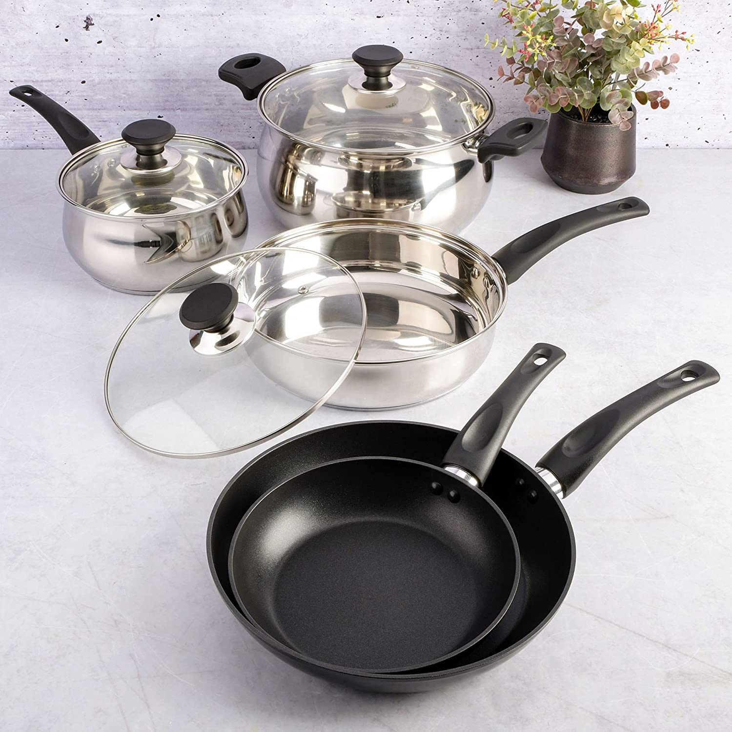 Gibson Home 95-Piece Complete Kitchen Starter Kit - Dinnerware, Cookware, Bakeware, Kitchen Tools - Image 3