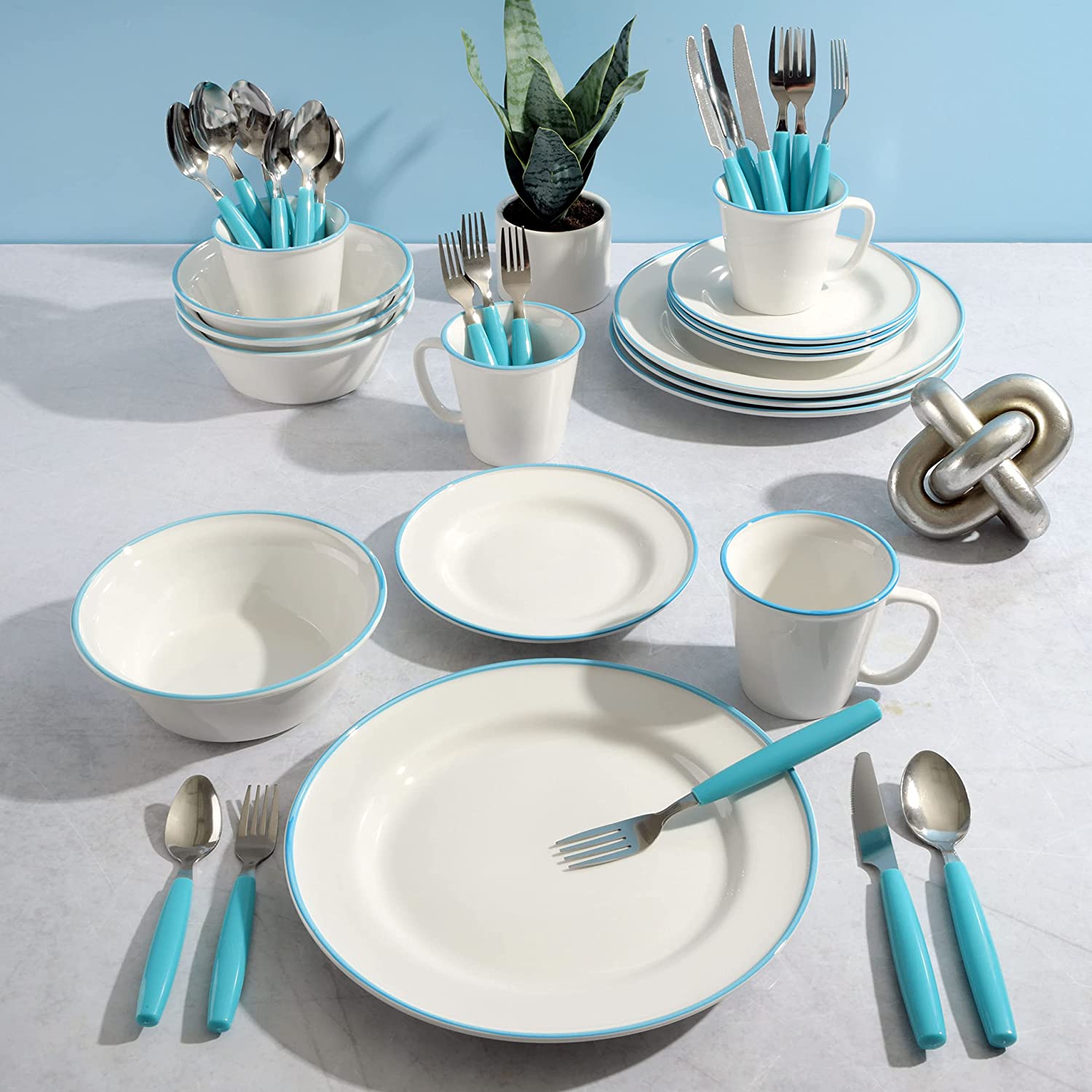 Gibson Home 95-Piece Complete Kitchen Starter Kit - Dinnerware, Cookware, Bakeware, Kitchen Tools - Image 5
