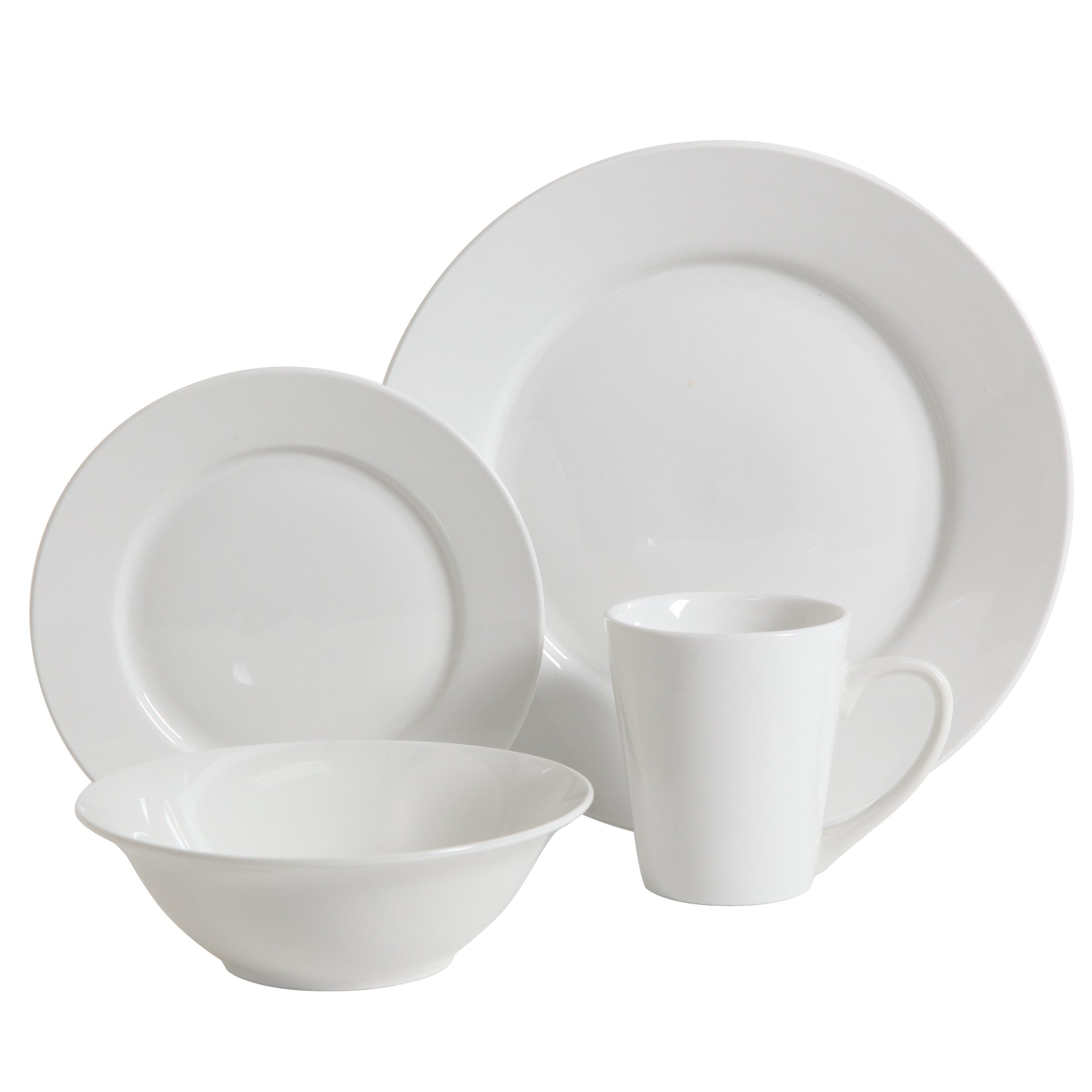 Gibson Home Noble Court 16-Piece Dinnerware Set, Service for 4, Bowls and Dinner Plates - Image 5