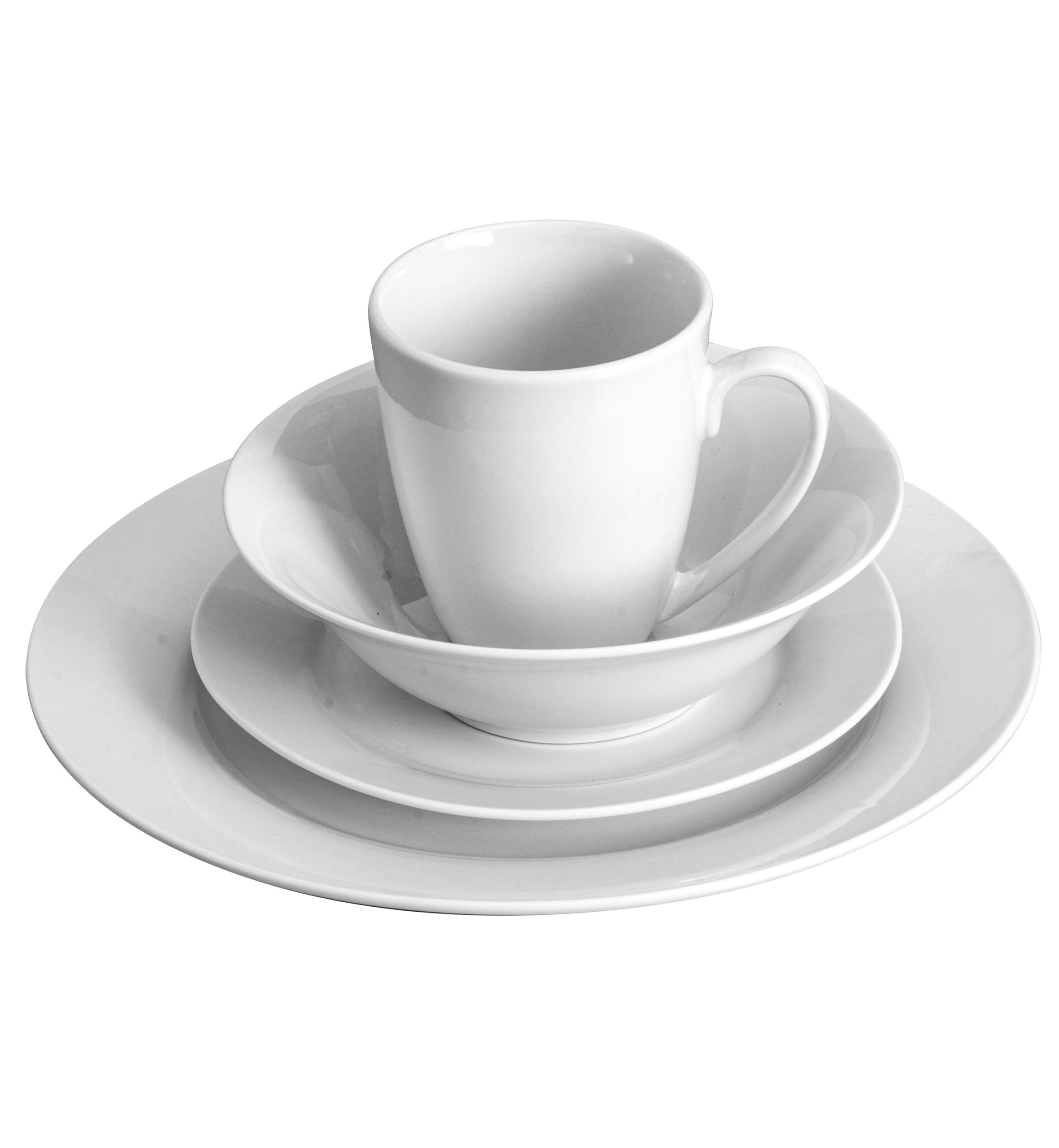 Gibson Home Noble Court 16-Piece Dinnerware Set, Service for 4, Bowls and Dinner Plates - Image 7