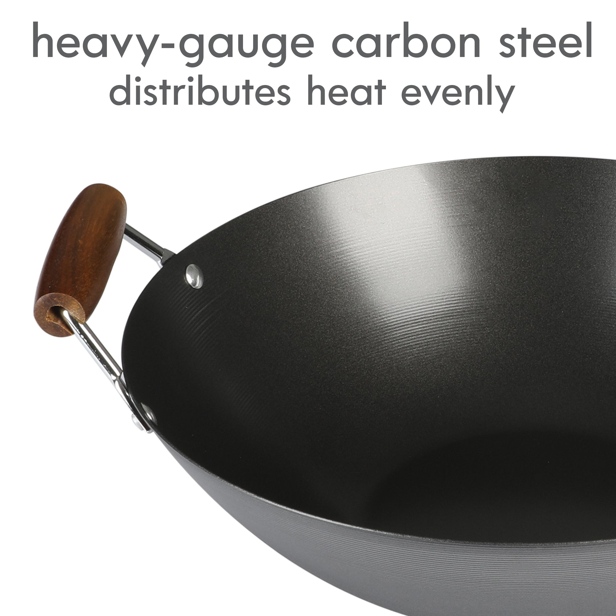 Kenmore Hammond 14-Inch Flat Bottom Wok - Image 5
