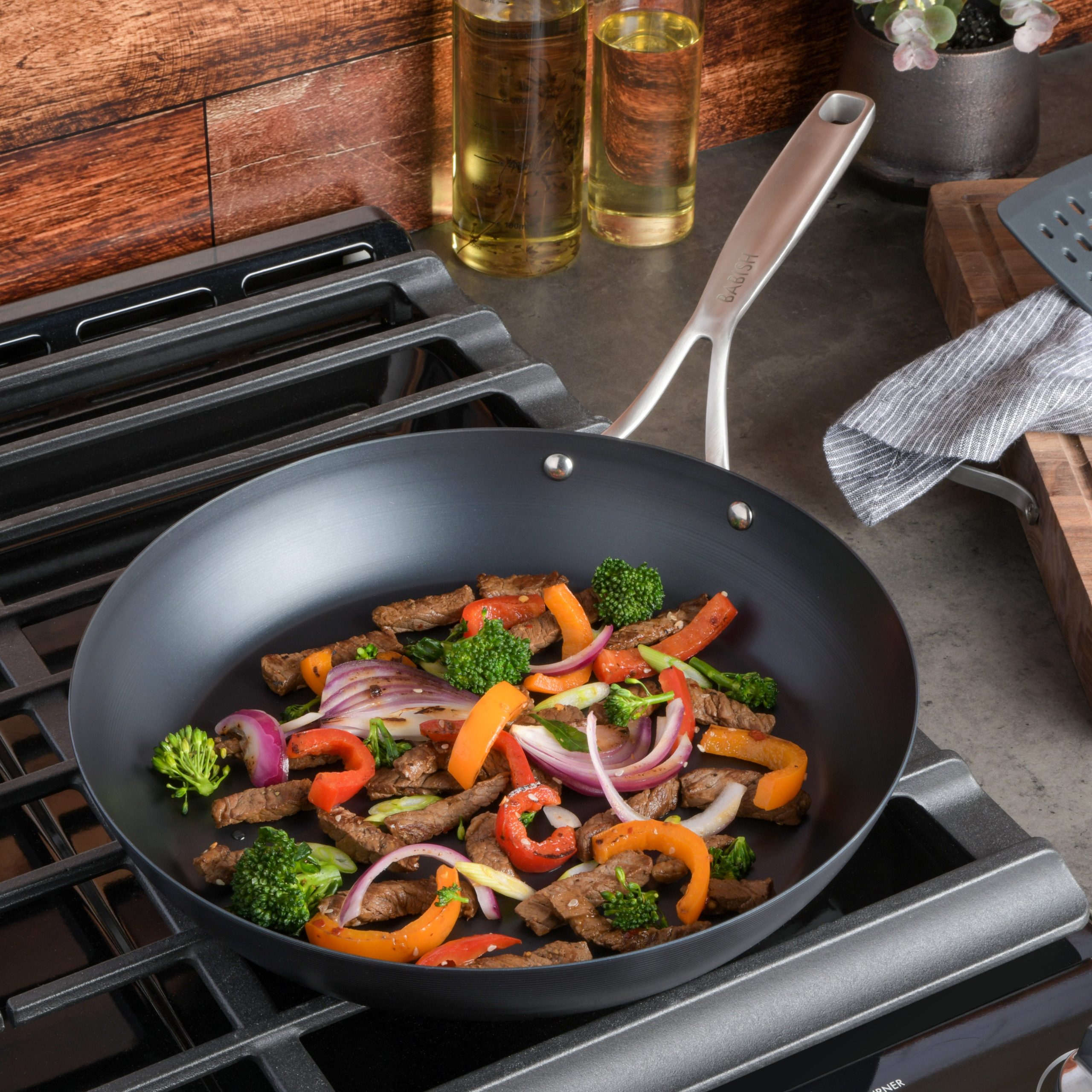 Babish Blue Steel 12" Fry Pan - Image 2