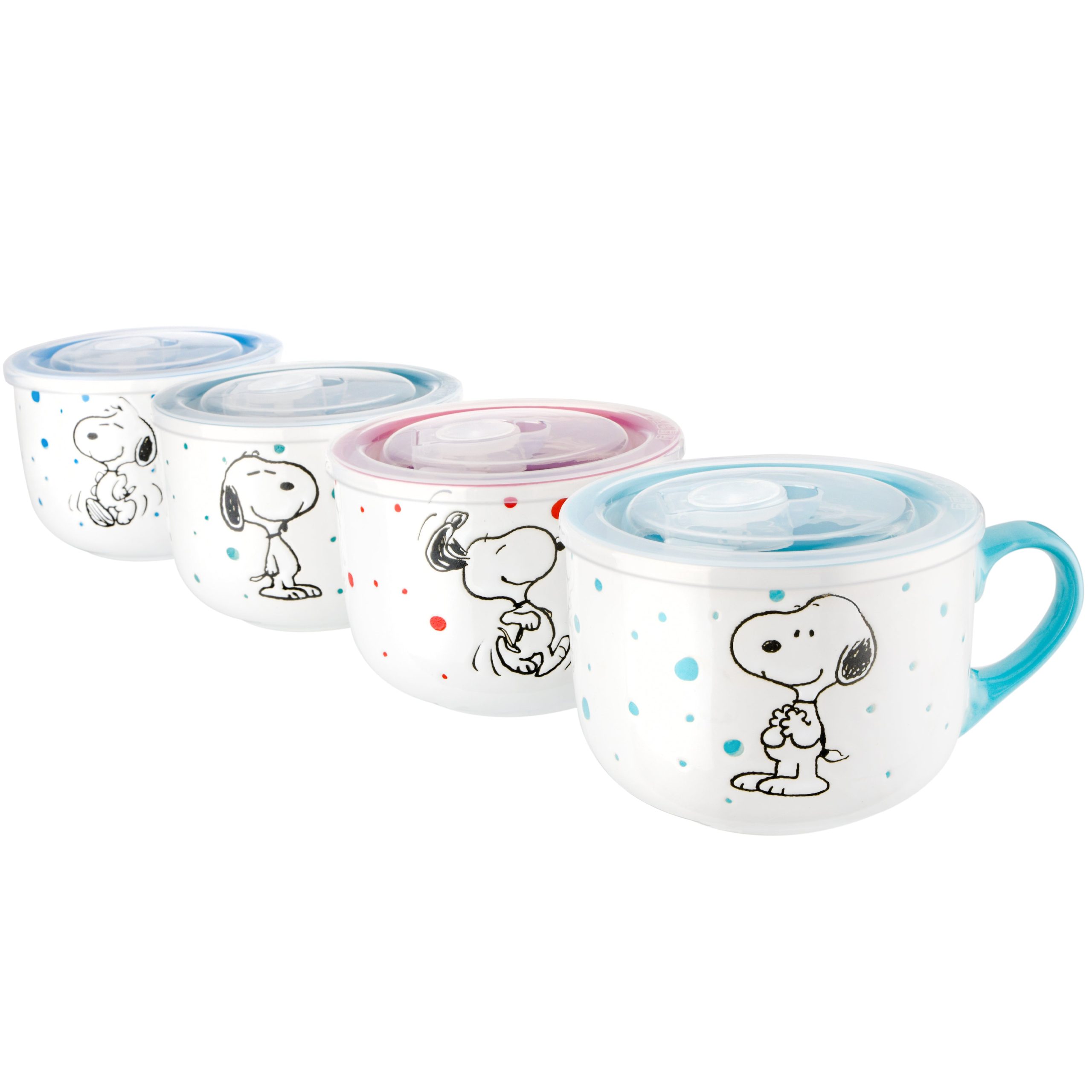Peanuts Freckled Joy 4-Pack 25oz Soup Bowls w/ Lids - Image 6
