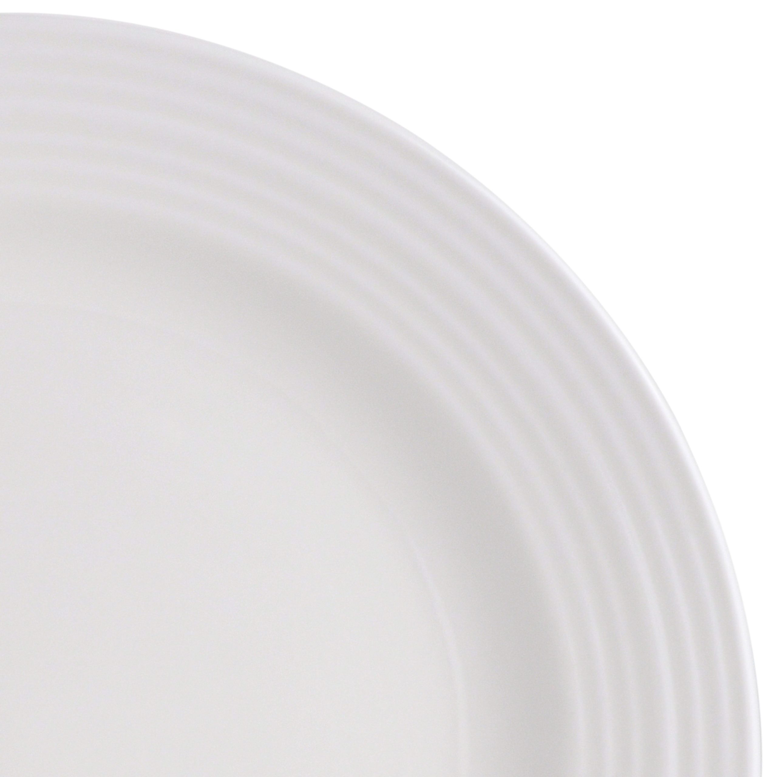 Gibson Home Amelia Court 16-Piece Fine Ceramic Dinnerware Set - White - Image 5